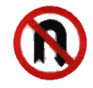 No U-Turn regulatory sign